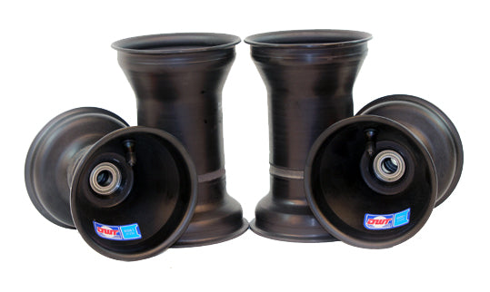 Aluminium Wheel Set, 5" x 135mm (17mm) & 5" x 7.75" (Metric Mount)