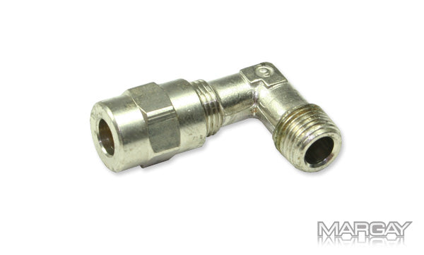 Hydraulic fitting, 90 deg, 1/8-6/4mm