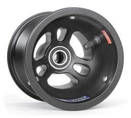Vented Spindle Mount Front Wheel, 5" x 130mm, 17mm bearing (Black)