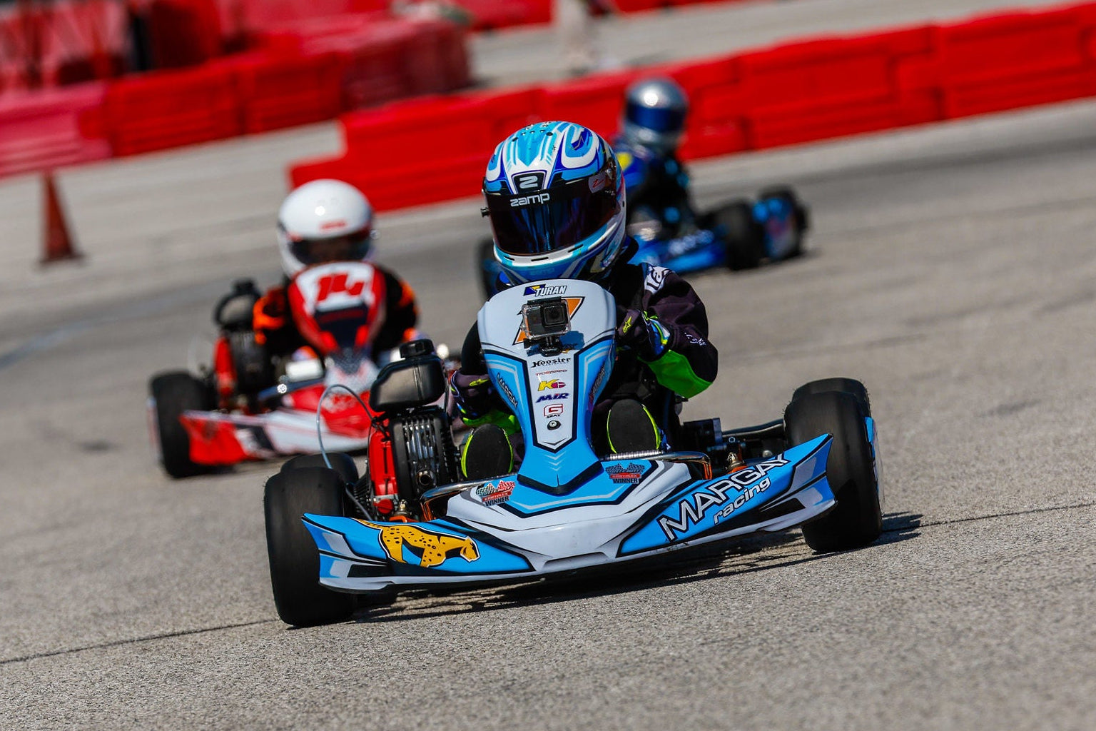 Margay Wildcat Kid Kart powered by Honda racing at Gateway Kartplex