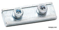 Throttle cable clamp, double screw