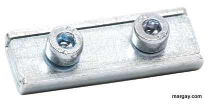Throttle cable clamp, double screw